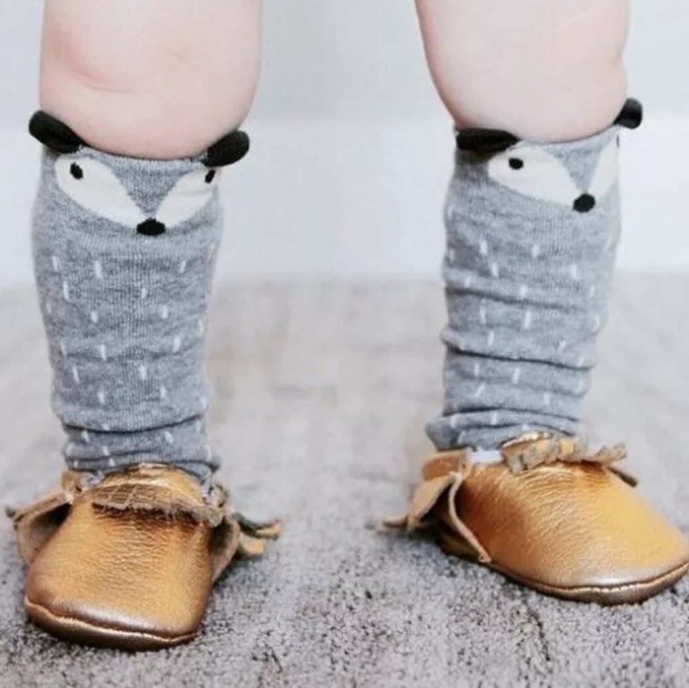 Cute knew high infant animal socks